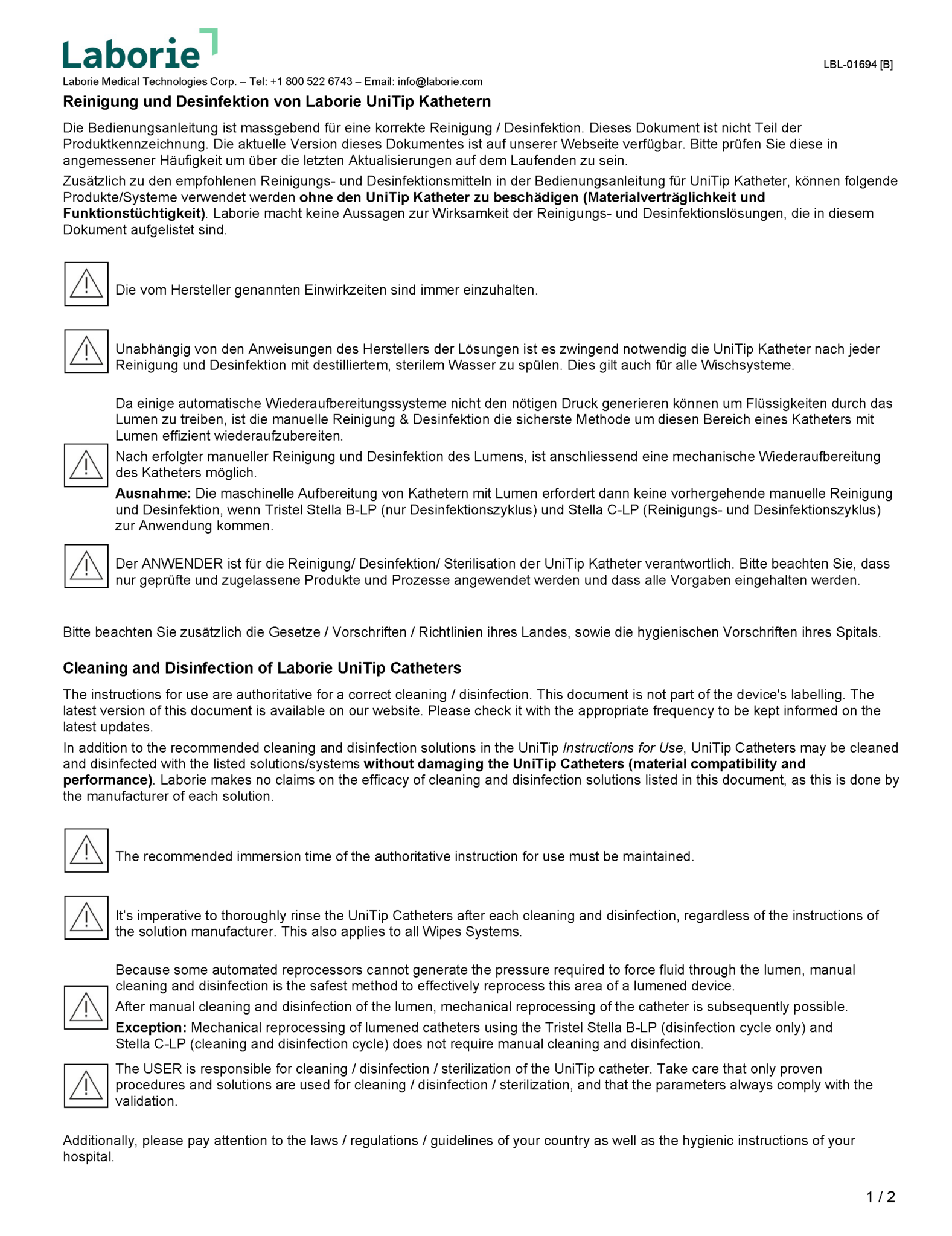 Solid State Catheters Laborie