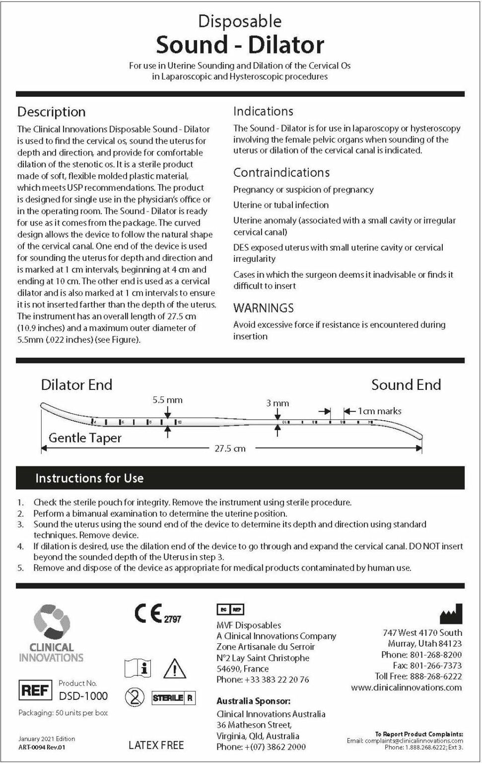 DSD1000 Sound Dilator Laborie