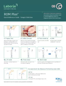laborie rom plus quick reference guide sample collection