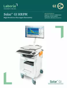 a poster for solar gi hrpm high resolution pharyngeal manometry