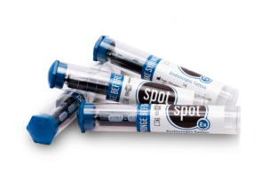 several tubes of spot endoscopic tattoo are stacked on top of each other