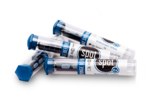 several tubes of spot endoscopic tattoo are stacked on top of each other