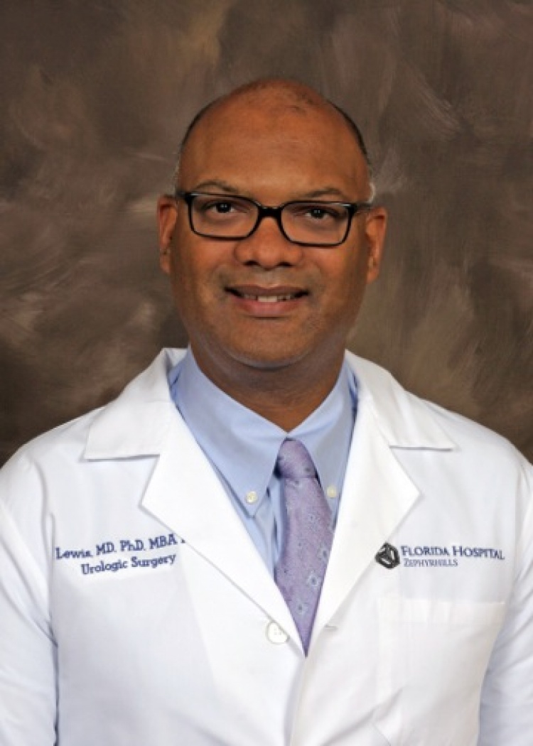 a man in a lab coat with the name lewis on it