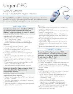 Urgent PC PTNS Clinical Summary